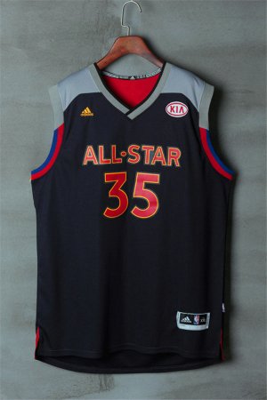 Maillot De Basket All Star 2017 NBA Western Kevin Durant 35 Noir